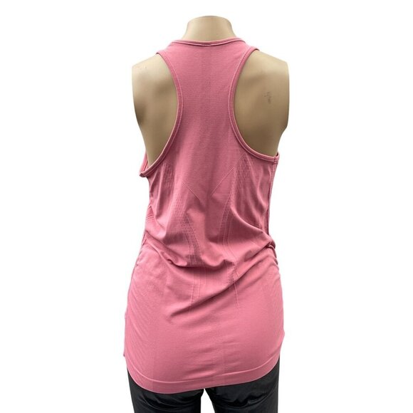 Athleta Outbound Racerback Workout Tank Top Ruched Side Scoop Neck Pink Women XS - Picture 2 of 10